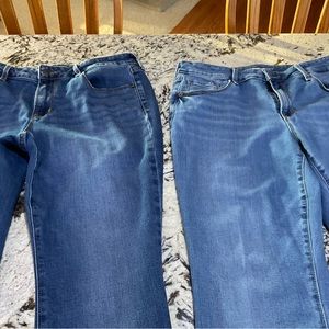 3 PAIR OLD NAVY KICKER BOOT CUT MID RISE JEANS